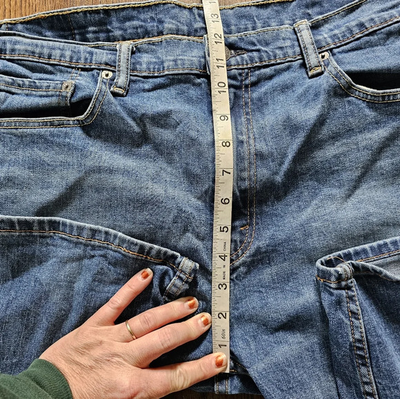 Levi's 502 Taper Dark Wash Jeans Size Men's 38x32 - Picture 9 of 13